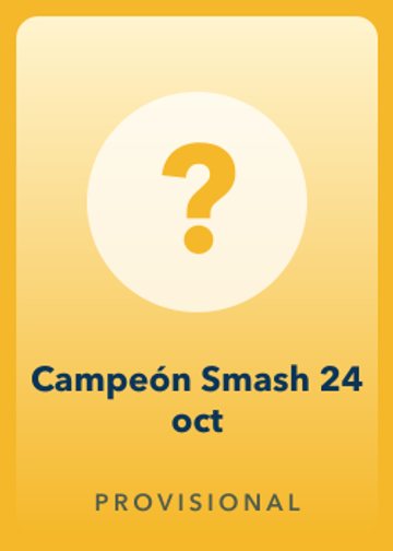 Campeón Smash 24 oct