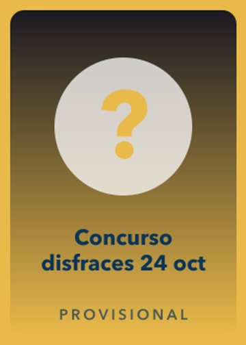 Concurso disfraces 24 oct