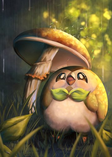 Rowlet setita feliz